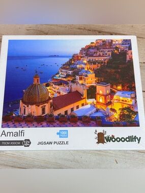 Wooodlify 1000 Piece Puzzle Amalfi Coast Italy Scenic Harbor Jigsaw New Sealed